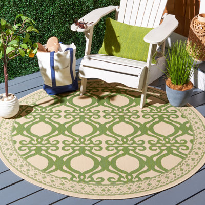Tapis d'intérieur / extérieur à motif géométrique Claudis Performance