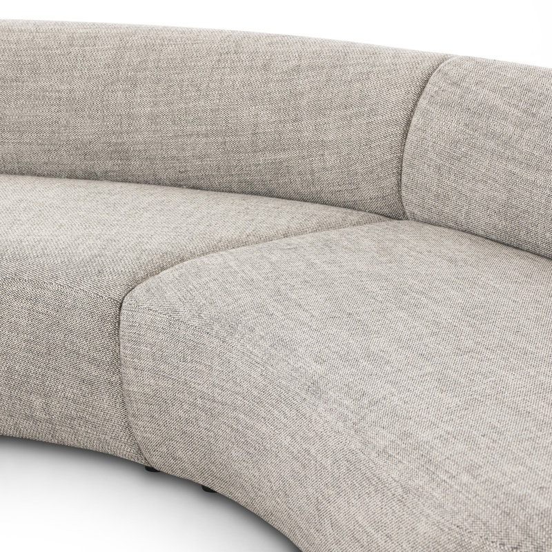 Belen 2Pc Sectional W/ LAFC-Thames Coal, Right Hand Facing, Thames Coal Polyester Blend