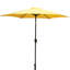 Parasol de patio réglable à inclinaison réglable avec base en résine et cadre hexagonal en aluminium pour les terrasses et les jardins