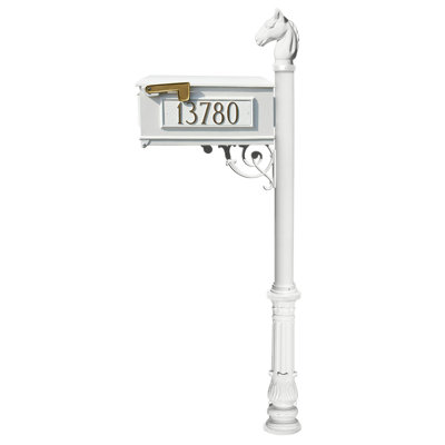 Lewiston Mailbox Aluminum Post Mounted Mailbox