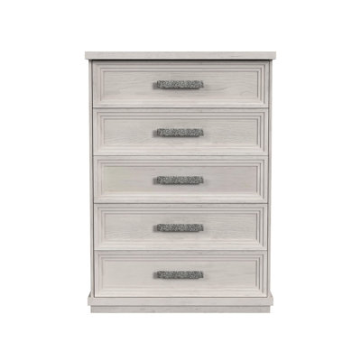 Commode 5 tiroirs Wealdstone en blanc antique