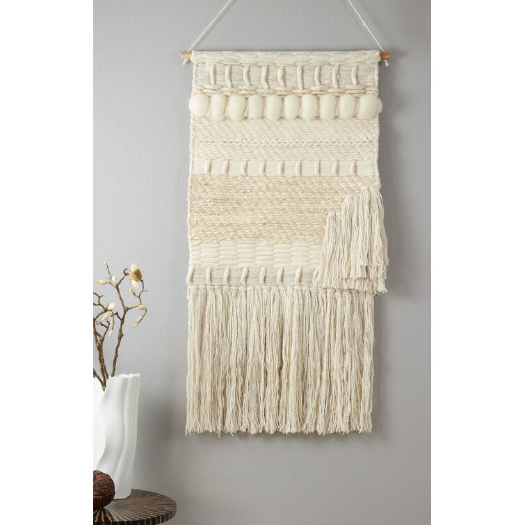 Saro Hand Woven Wool Wall Hanging | Wayfair