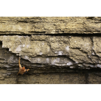 Rock Climber Climbing Landscape by Amygdala_Imagery