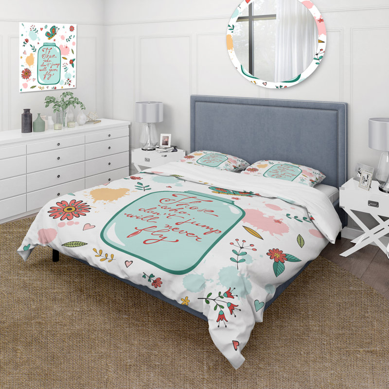 Ceux qui ne sautent pas ne voleront jamais - Ensemble de housse de couette traditionnel - Microfibre de polyester