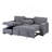 LIGHT GREY PULL OUT SOFA BED