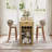 Counter Height Dining Table With Storage, Rectangular Bar Table With Drawer And Wine Rack-311840434-308683686