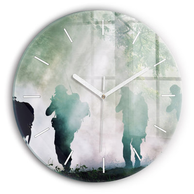 Glass Wall Clock