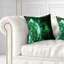 Gouttelettes d'eau sphériques vertes - coussin à imprimé floral-30718784-30718787