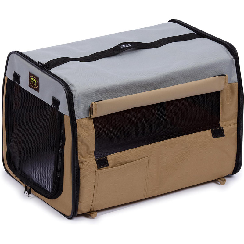 Caisse pour animaux , Petit (H 15,7 po x l 15,7 po x P 22,8 po), Kaki