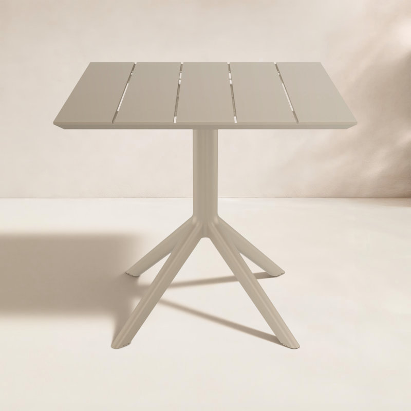 Paris Square Dining Table, 29" H x 31.5" W x 31.5" D, Taupe
