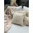 Beige Cushion Cover, 16.9 x 16.9 inches | 30% Cotton, 70% Sea Shell, Machine Washable at 68°F | Soft, Durable, and Stylish Addition to Your Home Décor | Perfect for Living Room, Bedroom, or Office