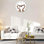 Horloge murale pour la chambre à coucher, horloge murale girafes pour la chambre à coucher, horloge murale Love Love