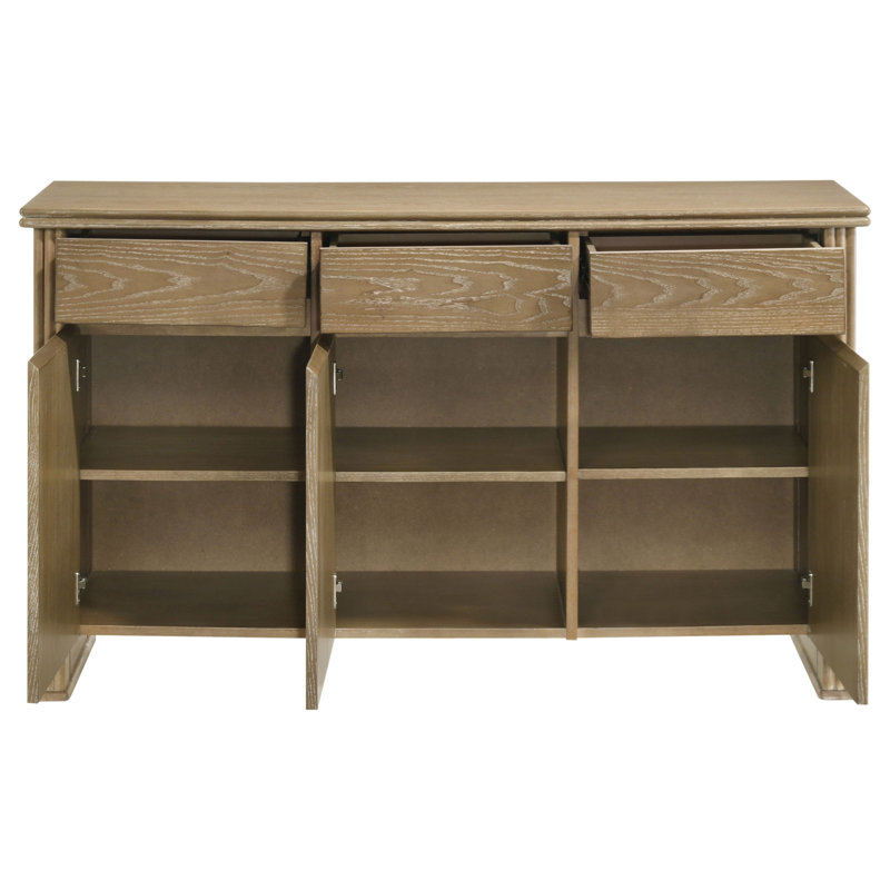 Dreydon Light Brown 3-Door Sideboard Server