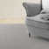 Zapheira Solid Color Machine Woven Polyester Area Rug in Gray