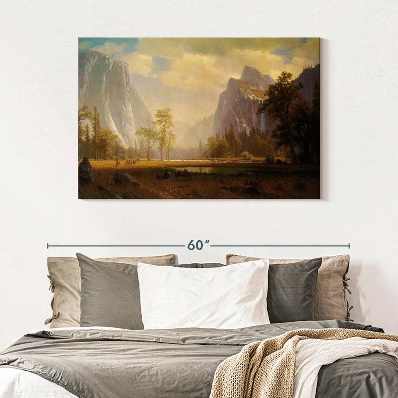 Alvord regardant la vallée de Yosemite, H 32 po x l 48 po