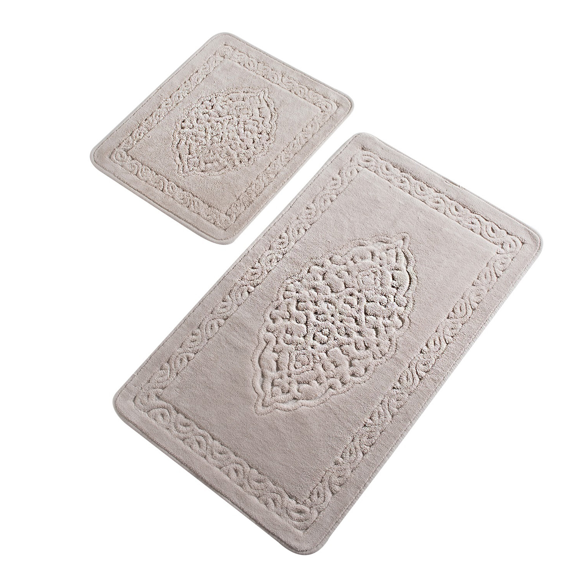 Highland Dunes Deidre Lux 100% Cotton Bath Mats, Machine Washable