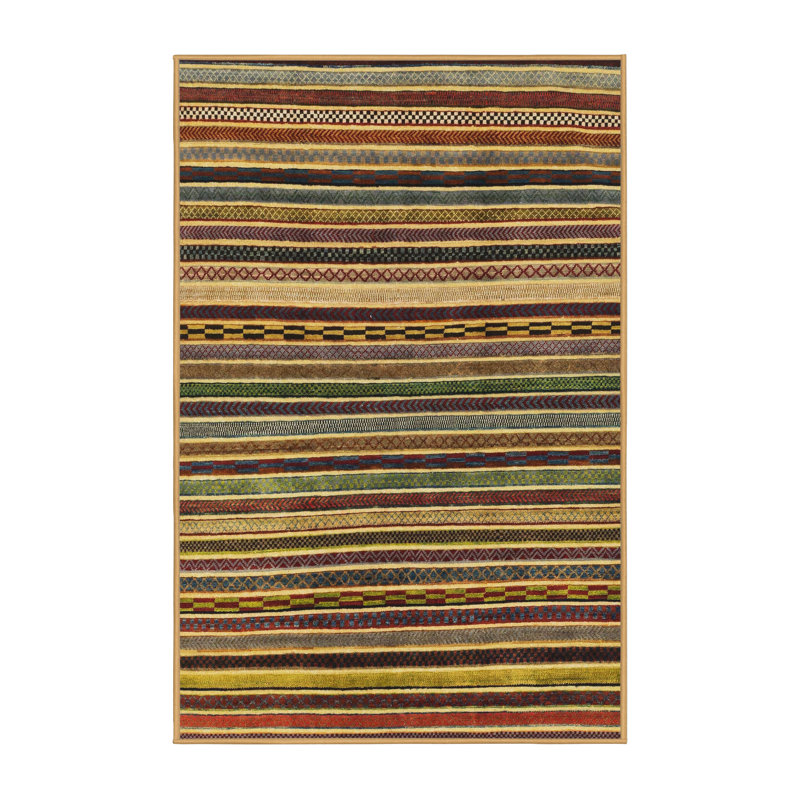 Abstract Indoor Rug, Rectangle 2' x 4'