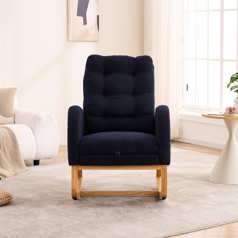 Fauteuil d'appoint avec repose-pieds Accent, Ourson bleu