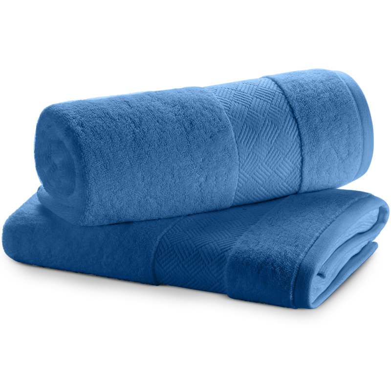 Cotton Bath Towel, Blue