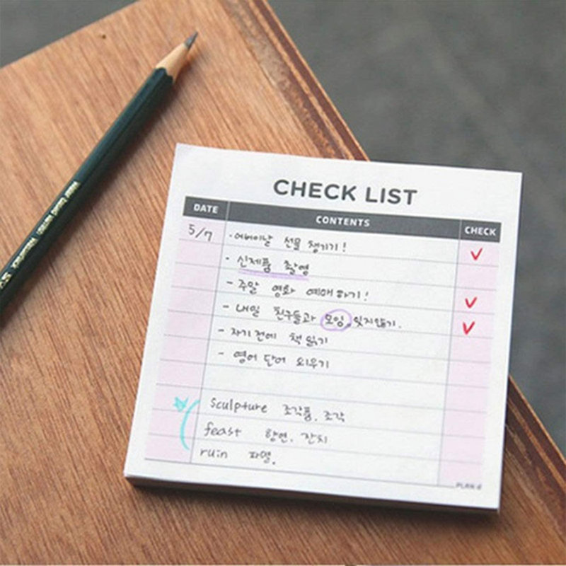 Check List Notecard