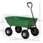Chariot de jardin en acier avec poignée et pneus pneumatiques de 10 po