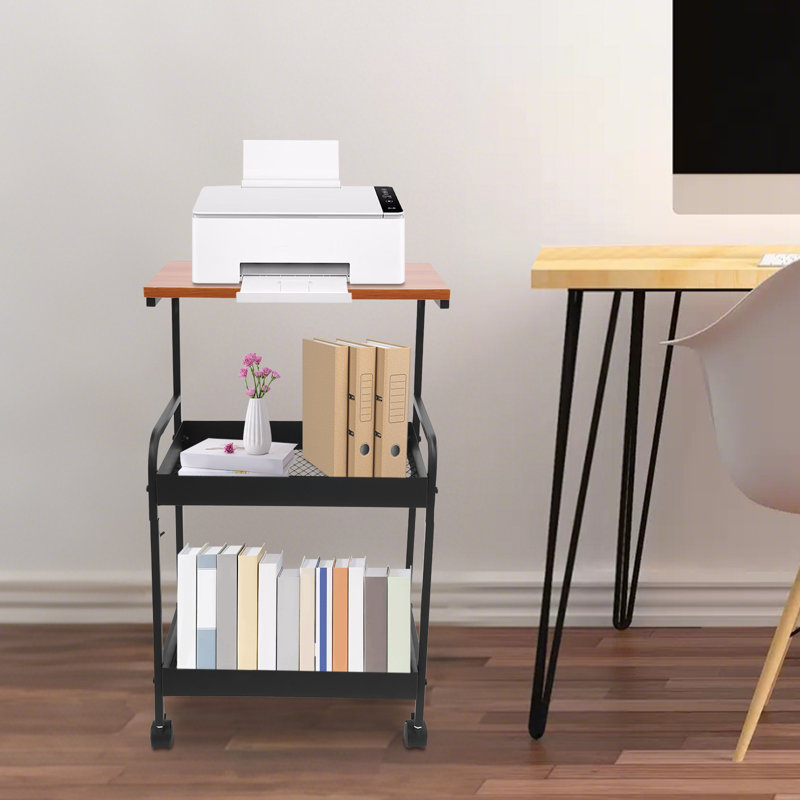 29.21'' H x 16.93'' W Printer Stand with Wheels