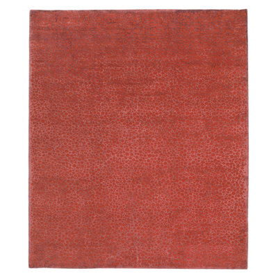 Moondrops Red Laquer Area Rug in Red