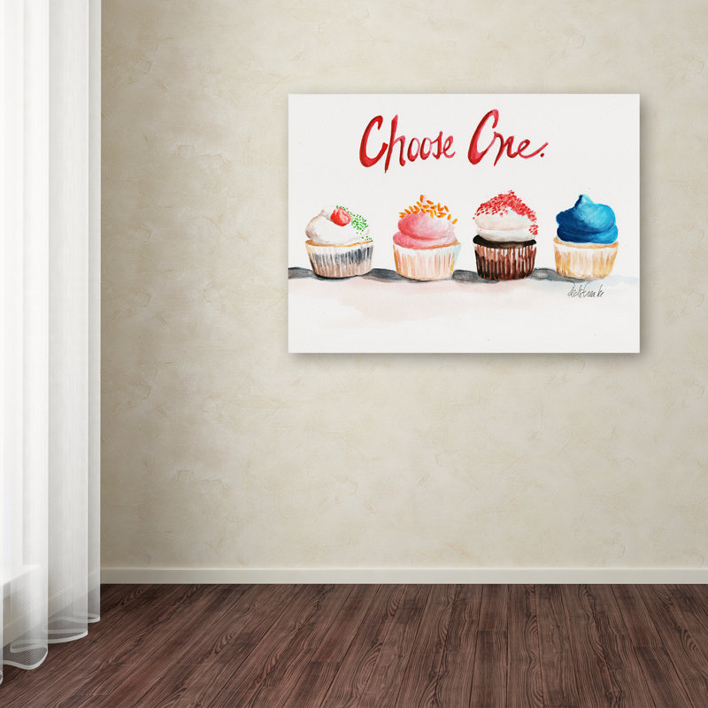 Trademark Fine Art " Choose One With Words " by Jennifer Redstreake