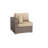 Fully Assembled Outdoor 4-Piece HDPE Wicker Seating Group With Cushions