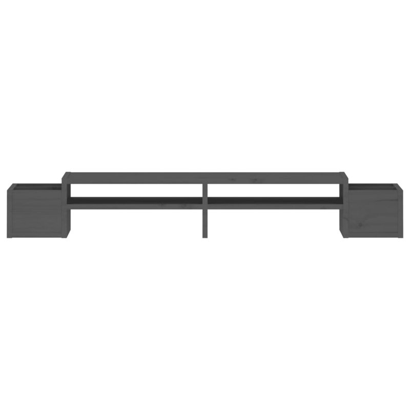 Jarade Wood Monitor Stand, Grey