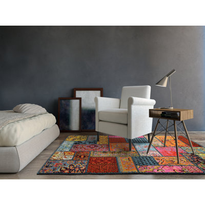 Rigoberto Patchwork Shag Area Rug