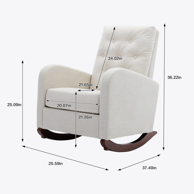 Chaise berçante Rayleigh, Blanc