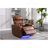 Power Motion Recliner Electric Power Recliner With USB Charging Port, Hidden Arm Storage, Convenient Cup Holder And Bluetooth Speaker,  Light  Brown-865280630