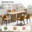 Chaise de salle à manger moderne avec structure en bois Kanalu l 18,25 po-130054647