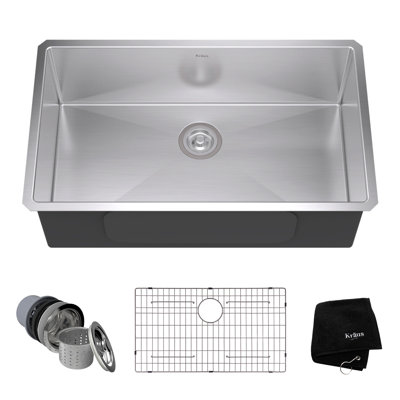 KRAUS Standart Pro Undermount 16 Gauge Stainless Steel Bar Kitchen Sink