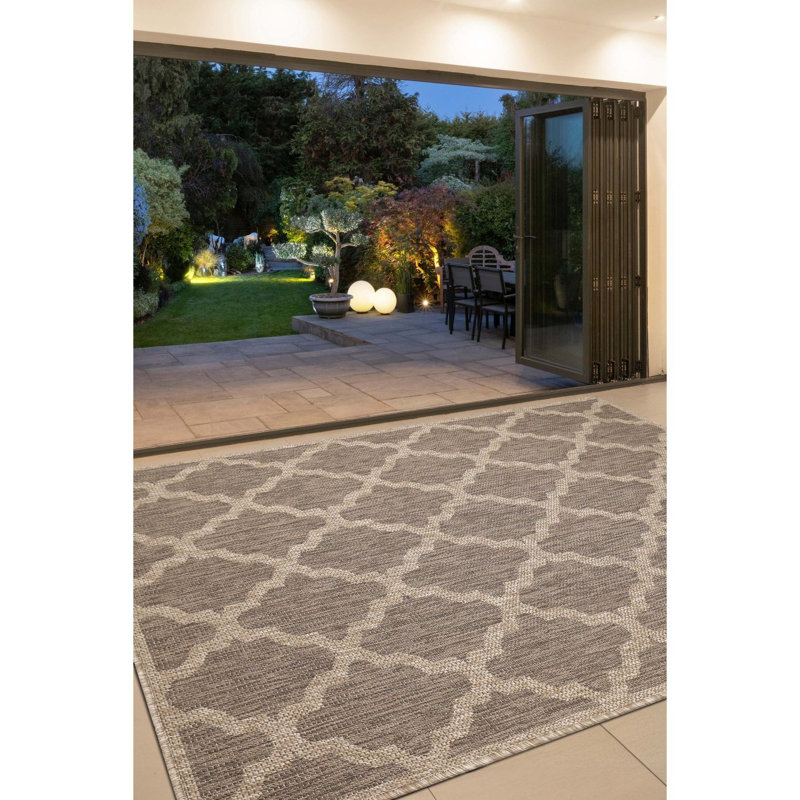 TRELLIS GREL FLATW LATTE 160/225cm, Rectangle 160 x 225 cm