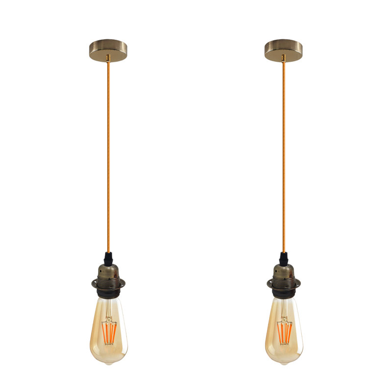 Bardsley 2 - Light Single Pendant, Green Brass, Gold