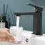 Robinet de salle de bain, robinet brossé pour lavabo de salle de bain, robinet de salle de bain monotrou moderne