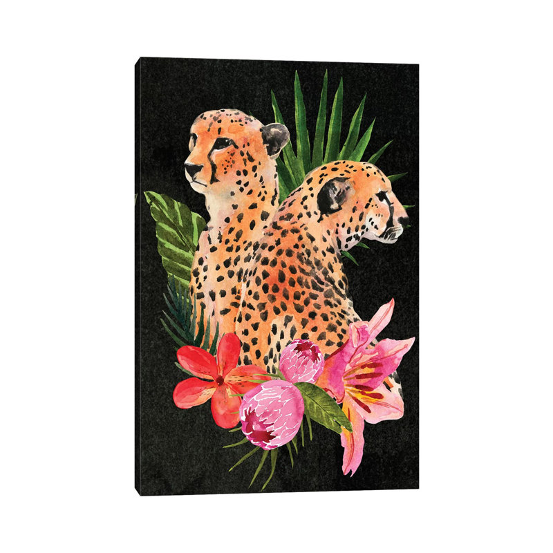 Cheetah Bouquet I by Annie Warren - Wrapped Canvas Print, 101.6 cm H x 66.04 cm W x 1.91 cm D