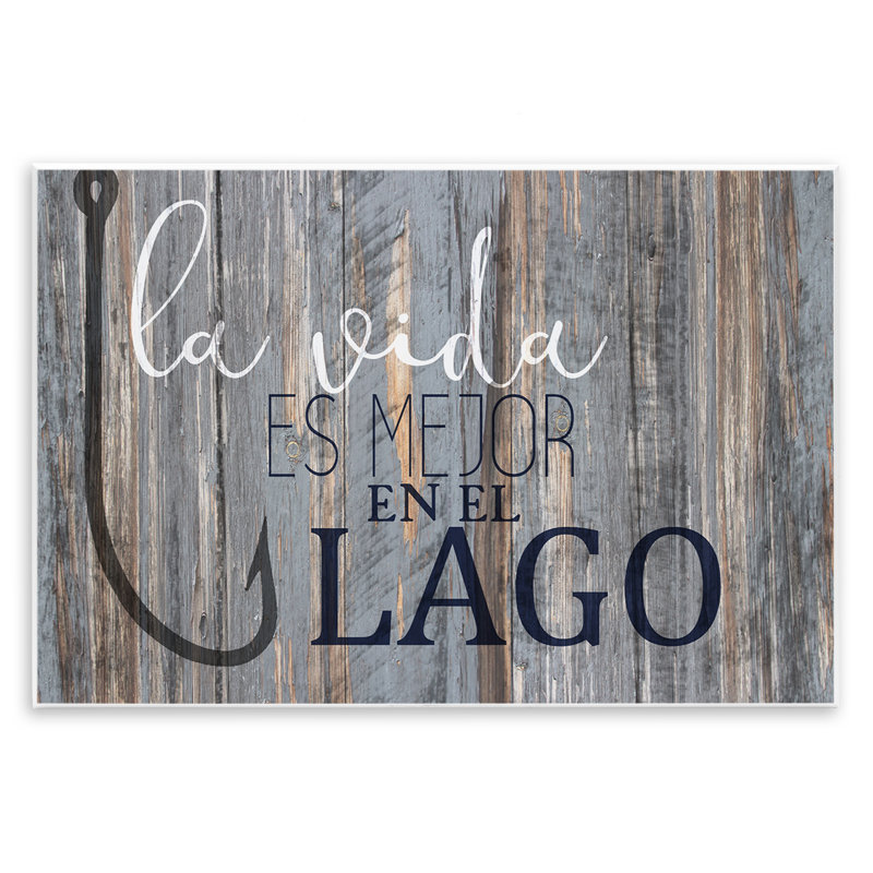 Art mural espagnol «Life at the Lake», par Kim Allen, H 10 po x l 15 po