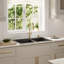 Ensemble d'évier de cuisine à double cuve à montage sur le dessus 60/40 Karran Quartz 33 "X 22"-50597840