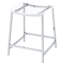 Tabouret de comptoir chromé sans dossier (ensemble de 2)-1606928515