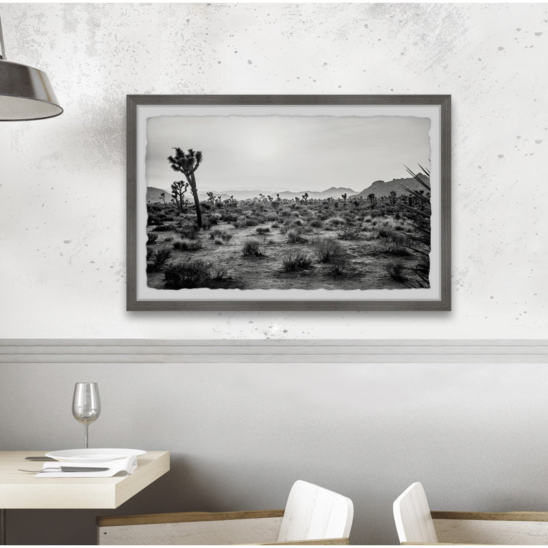 Joshua Trees - Single Picture Frame Print, 20cm H x 30cm W x 3.81cm D