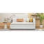 Lit de jour rembourré avec lit gigogne Canapé-lit simple sans sommier, tissu en lin-545446689