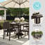 Ensemble de salle à manger d'extérieur en rotin 7 pièces avec chaises empilables et table de 62 po Martha Stewart Bedford-109713910
