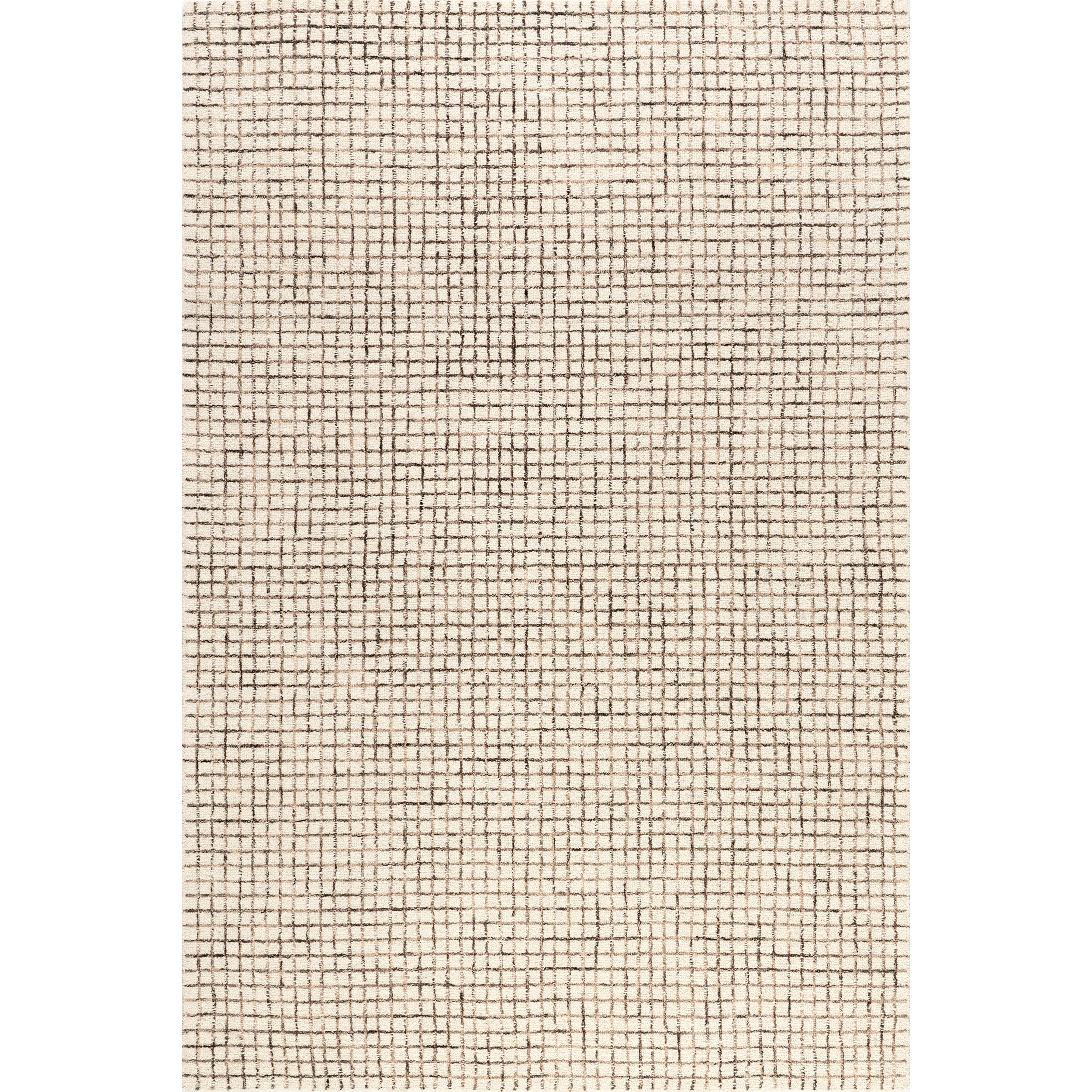 Katasha Checked Wool Area Rug
