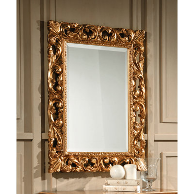 Burriss Wood Flat Wall Mirror