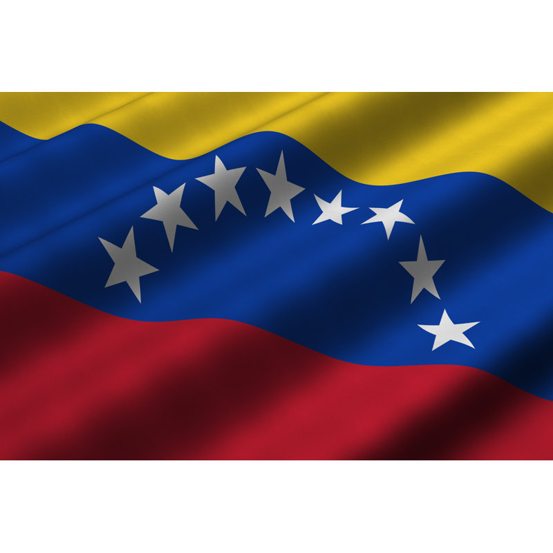 Venezuelan Flag by Mtrommer - Wrapped Canvas Print, 20cm H x 30cm W x 3.8cm D