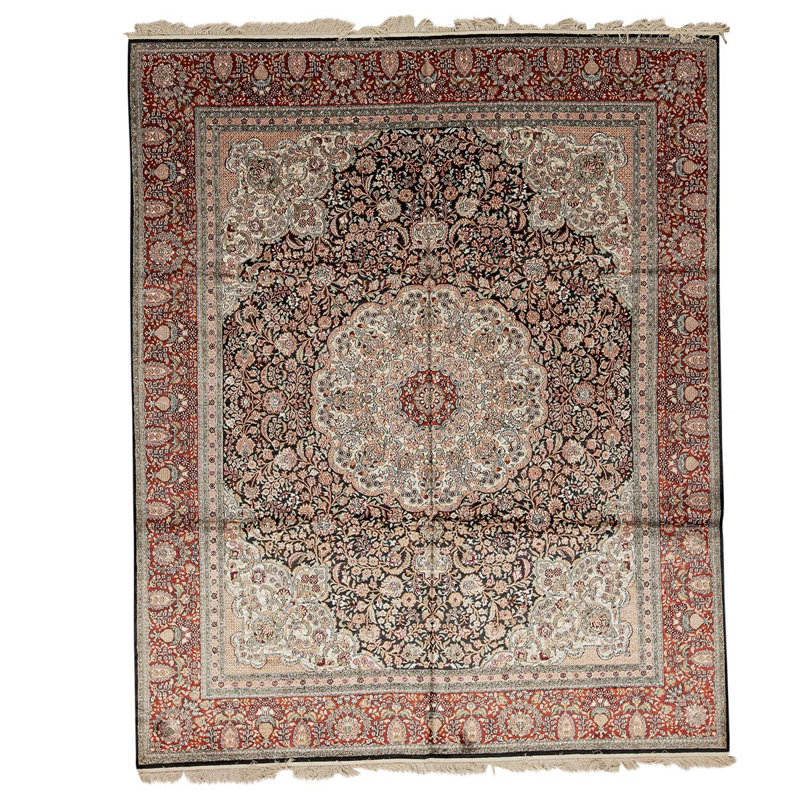 Hand Woven Silk Oriental Area Rug