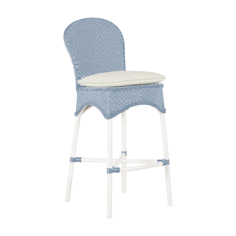 Tabouret Savoy - Naturel et blanc, Trépointe, Blanc naturel, Naturel / Blanc